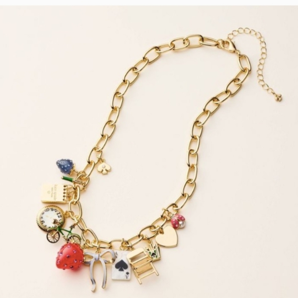 Kate Spade x Target Charm Necklace - NEW w/tags - Limited Edition